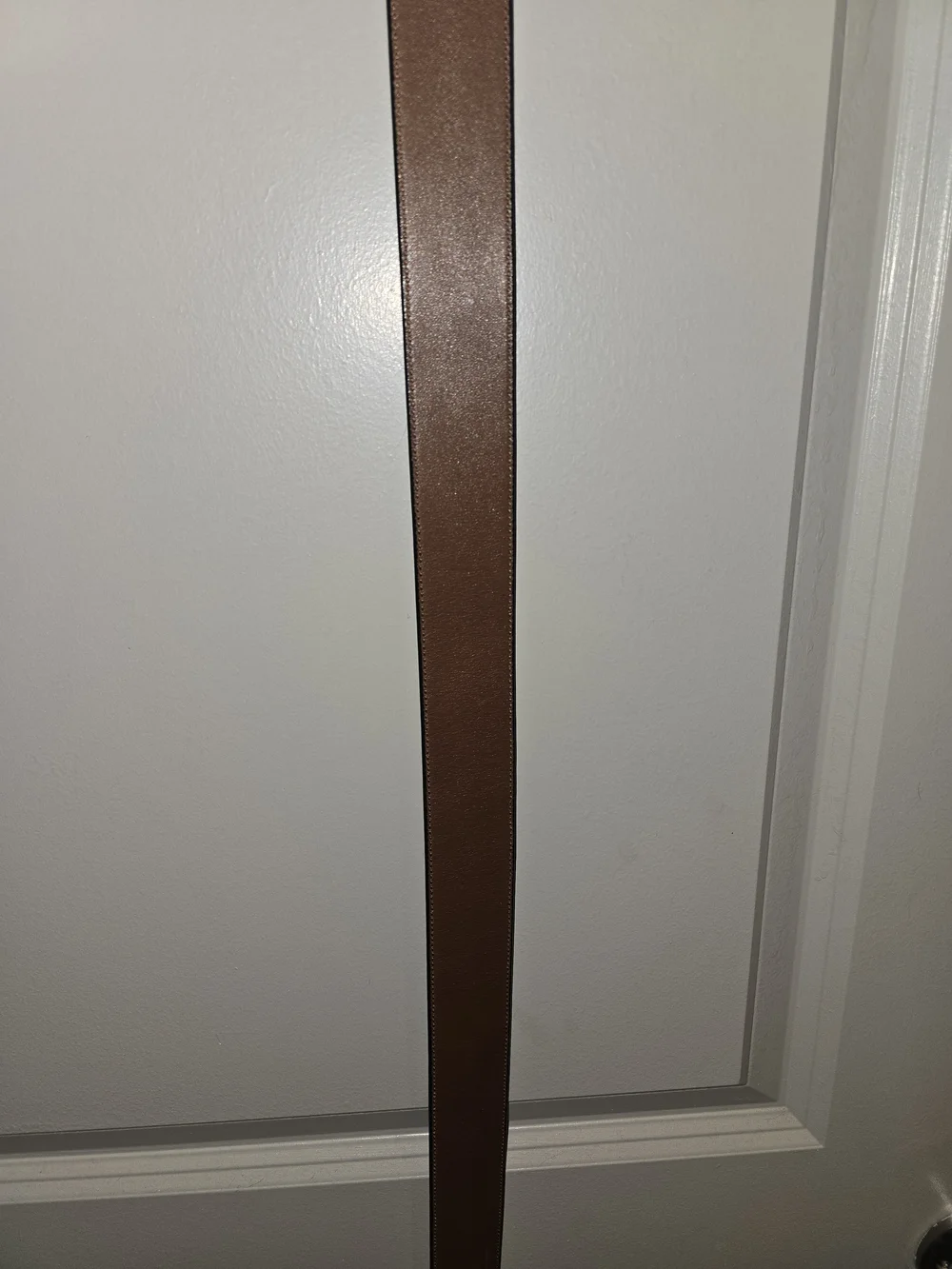 Coach Men’s Black and Brown Leather Belt with Signature 'C' Buckle